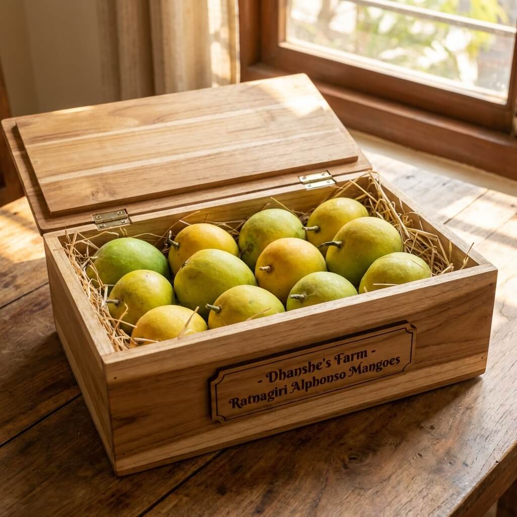 Ratnagiri Alphonso Mango [A] 210g–240g/Piece