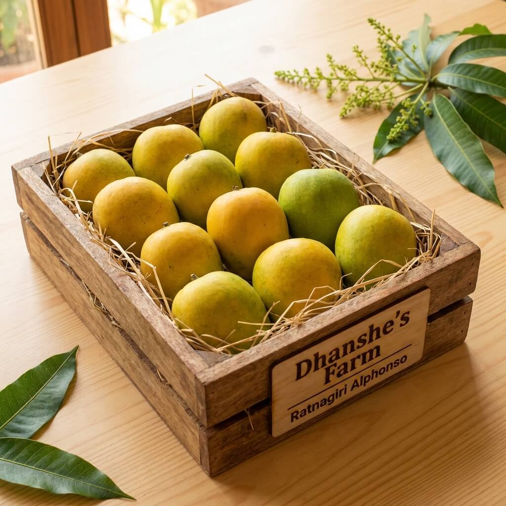 Ratnagiri Alphonso Mango JUMBO 240g–279g/Piece